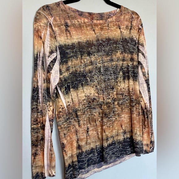 Reba Embellished Sheer Tunic Style Top - S - Picture 5 of 5